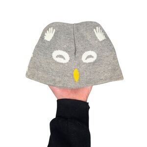 PATAGONIA Baby Animal Friends Beanie, 60585, owl drifter grey color, size 3-6M